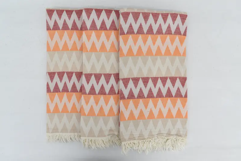 Bridesmaid Gift Towel, 70x40 Cotton Zigzag Design Towel, Best Friend Gift Ideas, Custom Bath Towel, Travel Towel, Peshtemal Towel, Gift For Him - 7