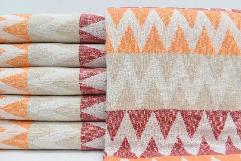 Bridesmaid Gift Towel, 70x40 Cotton Zigzag Design Towel, Best Friend Gift Ideas, Custom Bath Towel, Travel Towel, Peshtemal Towel, Gift For Him - 2