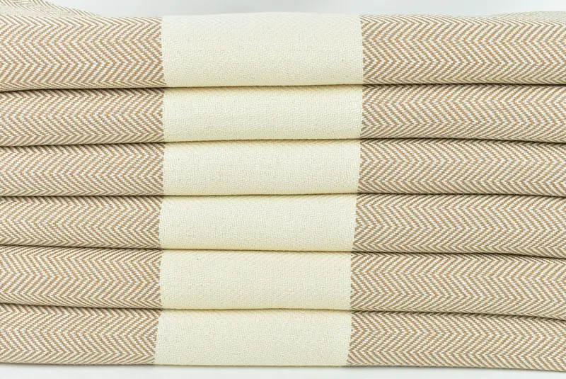 Personalized Gift, Bridal Shower Gift, Soft and absorbent Turkish towel, Sand-free towel, Xmas Gifts, Gym Towel, 70x40 Cotton Herringbone Towel - 2