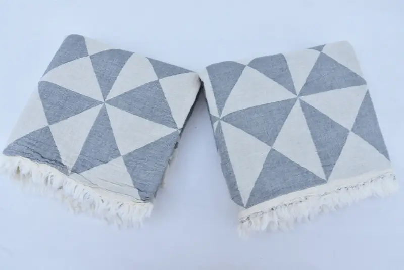 Toalla geométrica de algodón 70x40, toalla turca personalizada, favor de soltera, toalla de viaje, toalla de verano, toalla personalizada, regalos de boda personalizados - 5