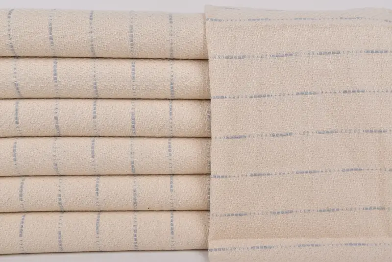 Monogram el havlu, kişiselleştirilmiş hediye, kişiselleştirilmiş mutfak havlu, düğün duş hediyesi, erkek arkadaş hediyesi, 36x18 pamuklu çizgili tasarım havlu - 1