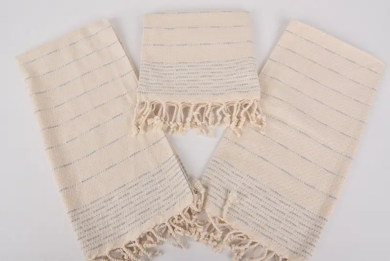 Monogram el havlu, kişiselleştirilmiş hediye, kişiselleştirilmiş mutfak havlu, düğün duş hediyesi, erkek arkadaş hediyesi, 36x18 pamuklu çizgili tasarım havlu - 6