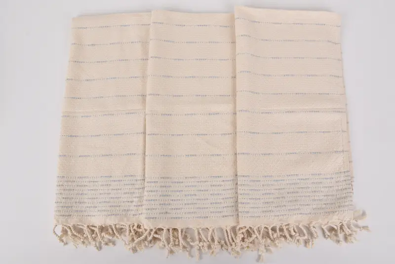 Monogram el havlu, kişiselleştirilmiş hediye, kişiselleştirilmiş mutfak havlu, düğün duş hediyesi, erkek arkadaş hediyesi, 36x18 pamuklu çizgili tasarım havlu - 7