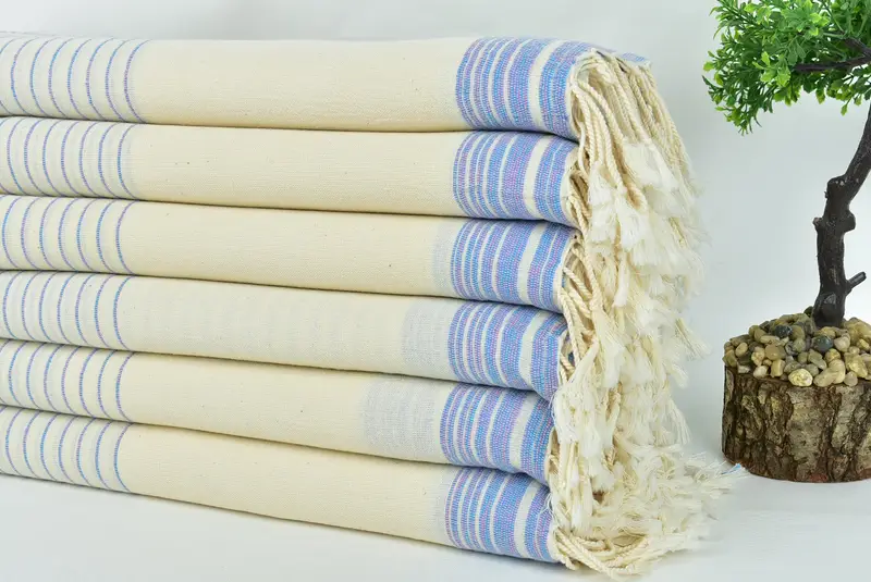 68x36 Cotton Striped Towel, Boyfriend Christmas Gift, Embroidered Towel, Embroidery Towel, Bachelor Bachelorette Party Favors, Wedding Gifts Towel - 3