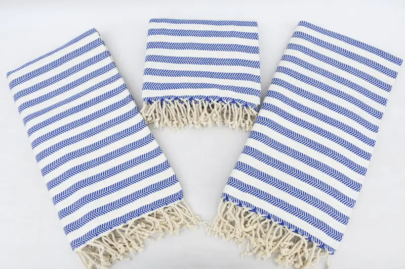 Turkish towel, 70x40 Cotton Herringbone Towel, Luxury Turkish Bath Towel, Embroidered Towel, Bulk Order Towel, Home Decor Towel, Sand-free towel - 8