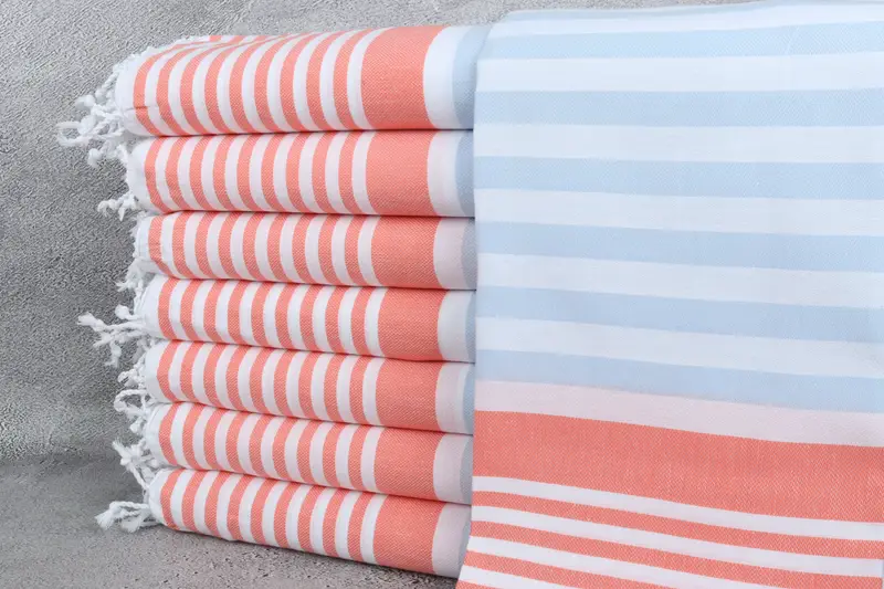 68x36 Cotton Striped Towel, Luxury towel, Custom Wedding Gifts, Wedding Towel, Lightweight Turkish towel for beach, Soft towel, Bachelor Party Gifts - 1
