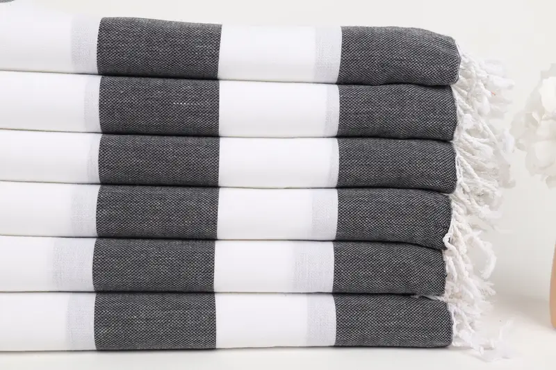 70x40 Cotton Striped Towel, Monogram Beach Towel, Wedding Favors, Beach Towel Gift, Beach Theme Bachelorette Party Gifts, Family Gift, Yoga Towel - 3