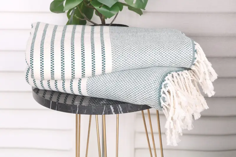 Peshtemal Towel, Sand-free towel, Spa Gift Towel, 76x40 Cotton Striped Towel, Quick-dry towel, Bachelorette Party Favors, Wedding Gift For Bride - 3