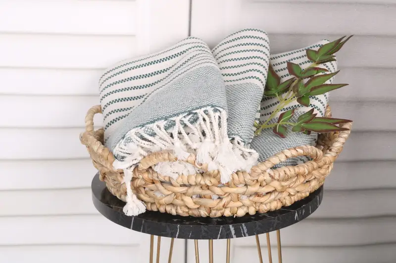 Peshtemal Towel, Sand-free towel, Spa Gift Towel, 76x40 Cotton Striped Towel, Quick-dry towel, Bachelorette Party Favors, Wedding Gift For Bride - 5