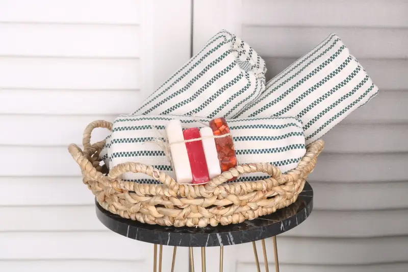 Peshtemal Towel, Sand-free towel, Spa Gift Towel, 76x40 Cotton Striped Towel, Quick-dry towel, Bachelorette Party Favors, Wedding Gift For Bride - 4