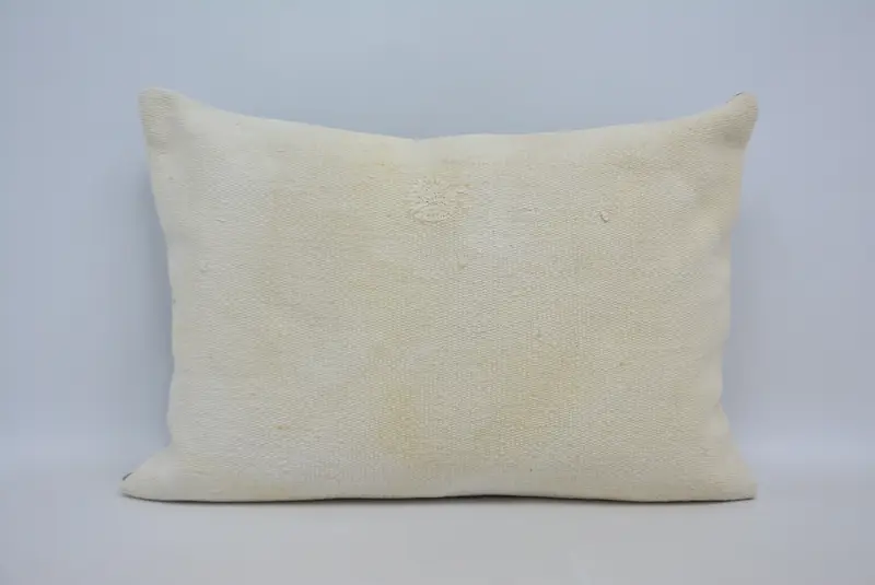Kilim Pillow Cover, 20x28 White Pillow Case, Gift Pillow, Turkish Corner Cushion Case, Vintage Kilim Throw Pillow, Natural Cushion, Pillow Cover - 1