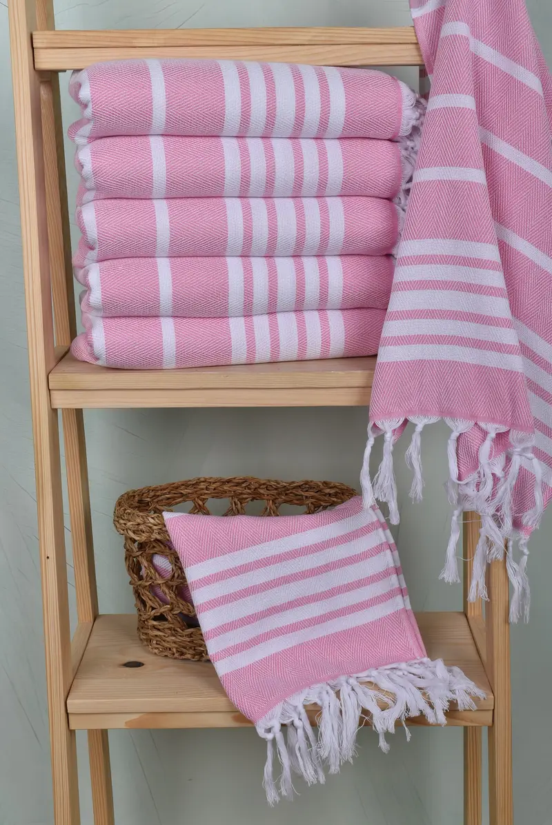 Monogrammed Hand Towel, Turkish Hand Towel, Turkish Tea Towel, 40x20 Cotton Zig zag Towel, Bachelorette Party Gifts, Customized Turkish Towel - 3