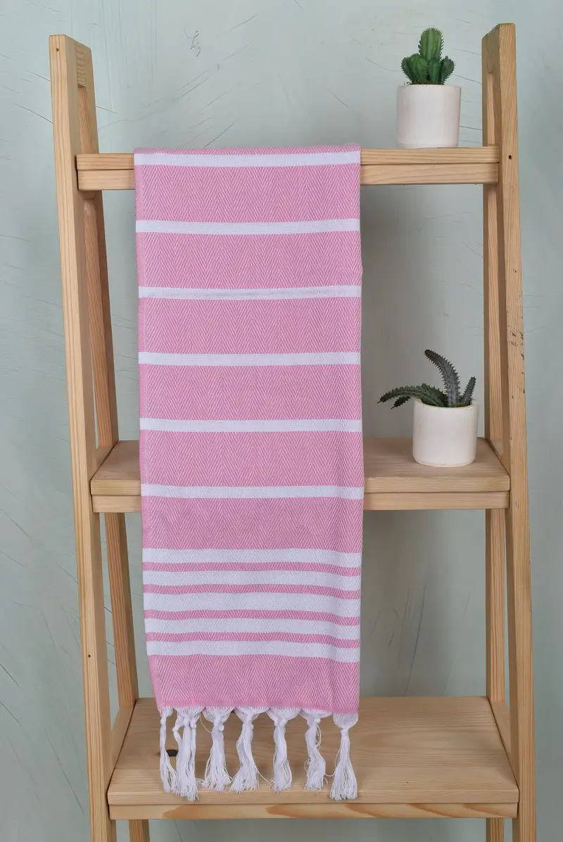 Monogrammed Hand Towel, Turkish Hand Towel, Turkish Tea Towel, 40x20 Cotton Zig zag Towel, Bachelorette Party Gifts, Customized Turkish Towel - 8