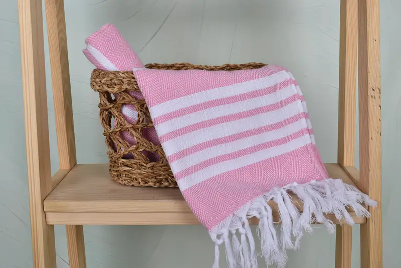 Monogrammed Hand Towel, Turkish Hand Towel, Turkish Tea Towel, 40x20 Cotton Zig zag Towel, Bachelorette Party Gifts, Customized Turkish Towel - 4