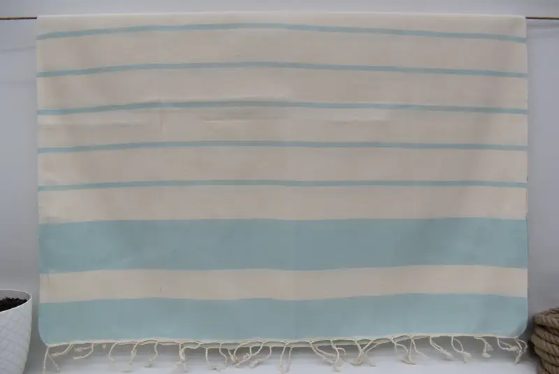 Bridesmaid Favors, Gift For Wedding Day, Bridal Shower Favors, Housewarming Gift, Spa Towel, Fouta towel, Custom Towel, 70x40 Cotton Striped Towel - 1