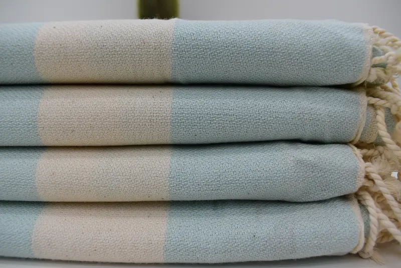 Bridesmaid Favors, Gift For Wedding Day, Bridal Shower Favors, Housewarming Gift, Spa Towel, Fouta towel, Custom Towel, 70x40 Cotton Striped Towel - 2