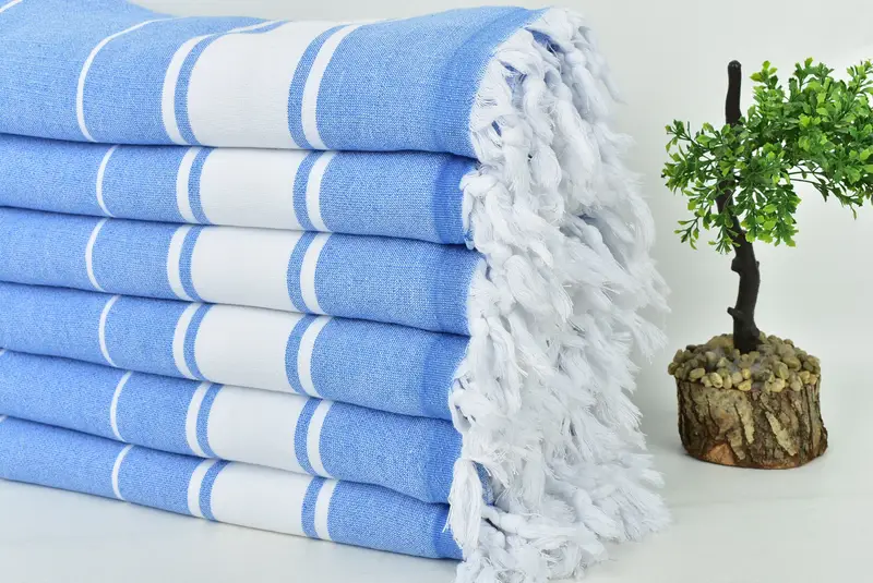 Organic Turkish towel, Bridal Shower Favors, Bachelorette Party Gifts Bridesmaids, 68x36 Cotton Striped Terry Towel, Bridal Party Gifts, Gym Towel - 3