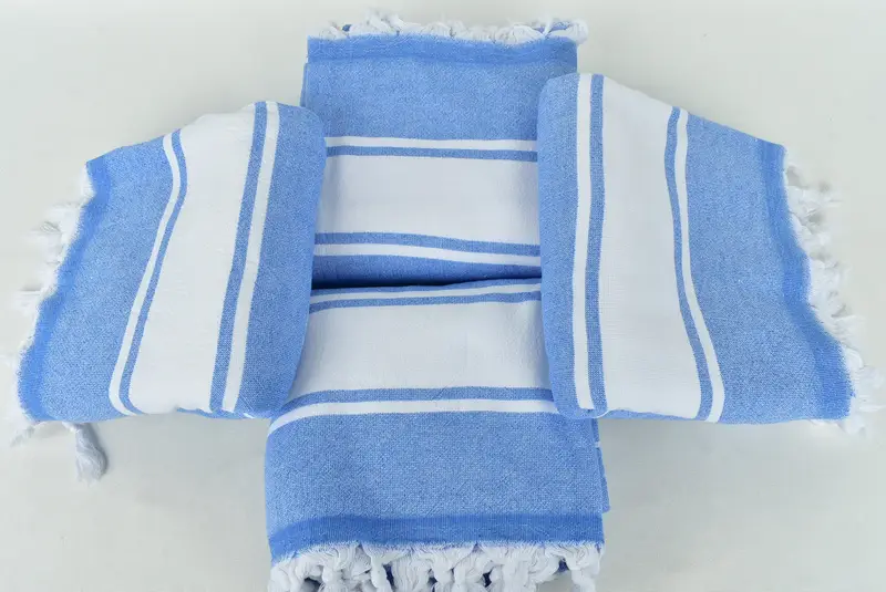 Organic Turkish towel, Bridal Shower Favors, Bachelorette Party Gifts Bridesmaids, 68x36 Cotton Striped Terry Towel, Bridal Party Gifts, Gym Towel - 6