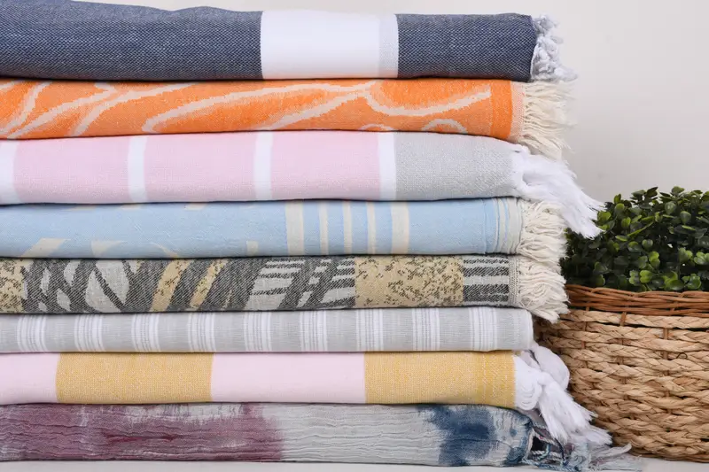 Monogrammed Beach Towel, 70x40 Cotton Set of 8 Towel, Turkish hand towel, Monogram Towels, Bachelorette Party Decorations, Welcome Wedding Gift - 2