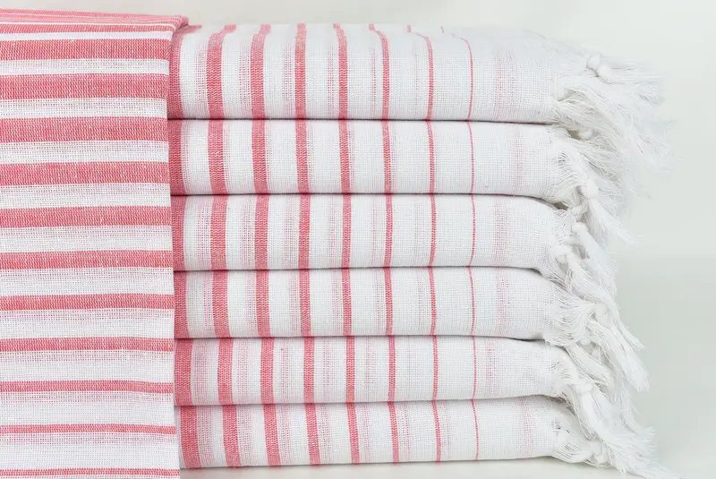 Özel Düğün Hediyesi, 70x40 Pamuklu Çizgili Havlu, Düğün El Yapımı Hediye, Onun İçin Hediye, Sevimli Plaj Havlusu, Noel Hediyeleri, Türk Banyo Havlusu - 1