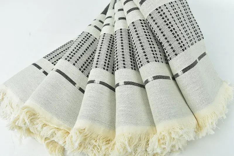68x36 Cotton Striped Towel, Custom Wedding Gift, Bridal Shower Favor, Handmade Gift, Large Beach Towel Personalized, Absorbent Turkish towel - 4