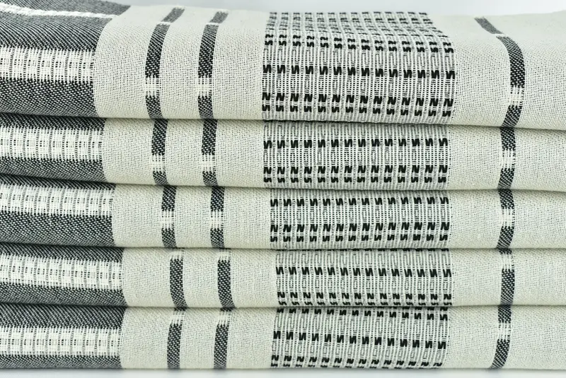 68x36 Cotton Striped Towel, Custom Wedding Gift, Bridal Shower Favor, Handmade Gift, Large Beach Towel Personalized, Absorbent Turkish towel - 2