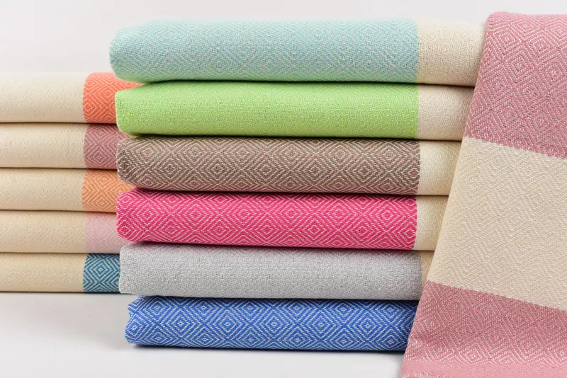 Rose Diamond Hand Towel Turkish Cotton, 40x20 Inches