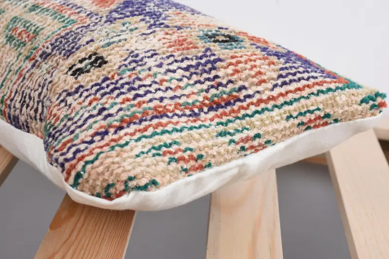 Art Deco Cushion, Antique Pillows, 8x16 Blue Cushion, Customized Pillow Sham, Kilim Pillow Cover, Handmade Kilim Cushion, Pillow Sham - 7