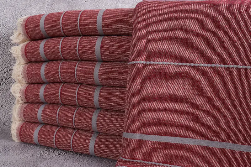 Bachelor Party Favors, Quick-dry towel, 70x40 Cotton Striped Towel, Organic Turkish towel, Organic cotton peshtemal for spa and beach, Turkish towel - 1
