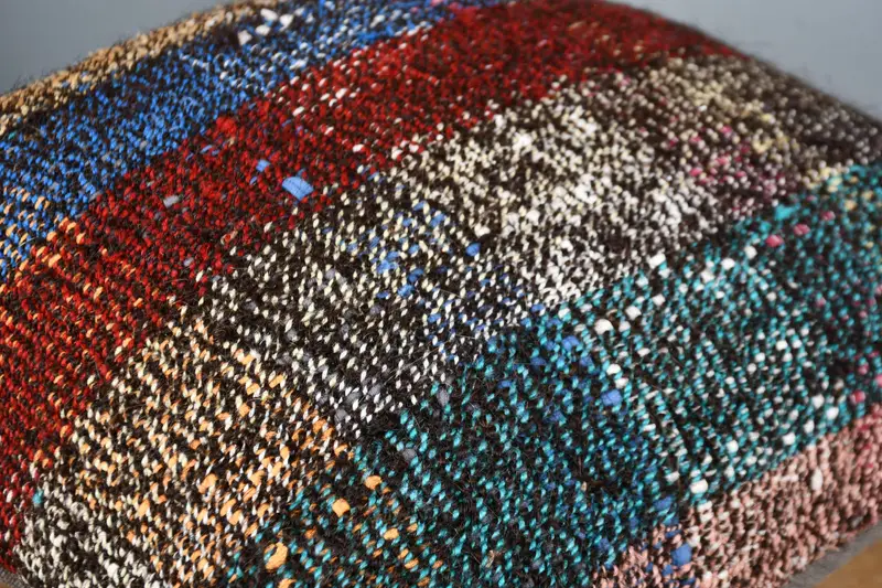 Kilim Cushion Sham, Turkish Pillow, Living Room Throw Pillow, Vintage Pillow, Ottoman Cushion, 16x16 Blue Cushion Cover, Cushion Case, Kilim Pillow - 3