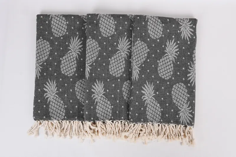 Monogrammed Beach Towel, Turkish Beach Towel Personalized, Soft towel, Quick-dry peshtemal, 80x40 Cotton Pineapple Design Towel, Gift For Mom - 8