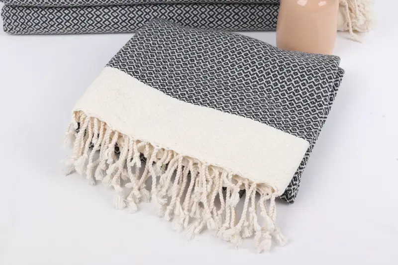 Summer Gift, Personalized Towel Gift, Quick-dry peshtemal, Handmade Gift, Bachelor Gifts, Monogram Turkish Bath Towel, 76x36 Cotton Diamond Towel - 5