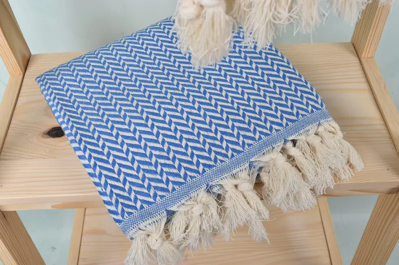 70x40 Cotton Chevron Towel, Custom Towel, Housewarming Gift, Bachelorette Party Favors, Engagement Gift, Girls Weekend Getaways Gifts, Summer Towel - 5