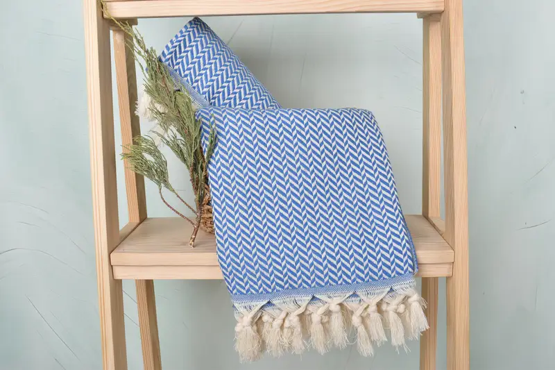 70x40 Cotton Chevron Towel, Custom Towel, Housewarming Gift, Bachelorette Party Favors, Engagement Gift, Girls Weekend Getaways Gifts, Summer Towel - 4