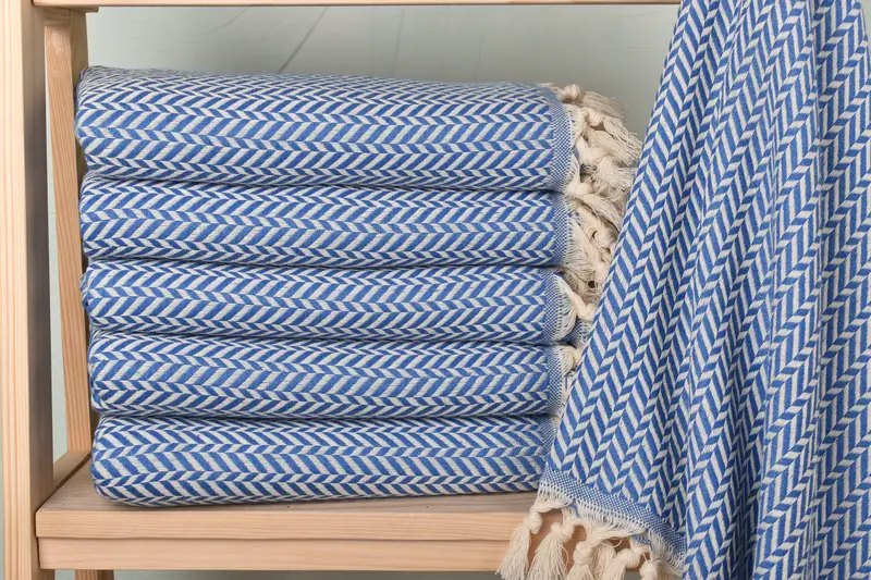 70x40 Cotton Chevron Towel, Custom Towel, Housewarming Gift, Bachelorette Party Favors, Engagement Gift, Girls Weekend Getaways Gifts, Summer Towel - 1