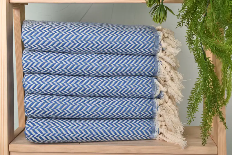 70x40 Cotton Chevron Towel, Custom Towel, Housewarming Gift, Bachelorette Party Favors, Engagement Gift, Girls Weekend Getaways Gifts, Summer Towel - 2