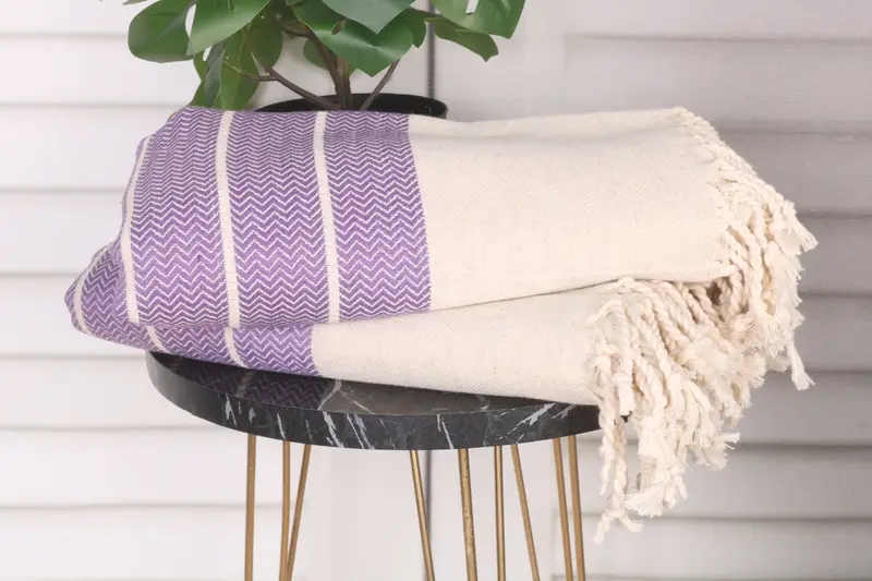 68x40 Linen Zig zag Towel, Summer Towel, Bridesmaid Gift, Turkish bath towel, Bachelorette Party Gifts Bridesmaids, Bachelorette Party Favor - 3