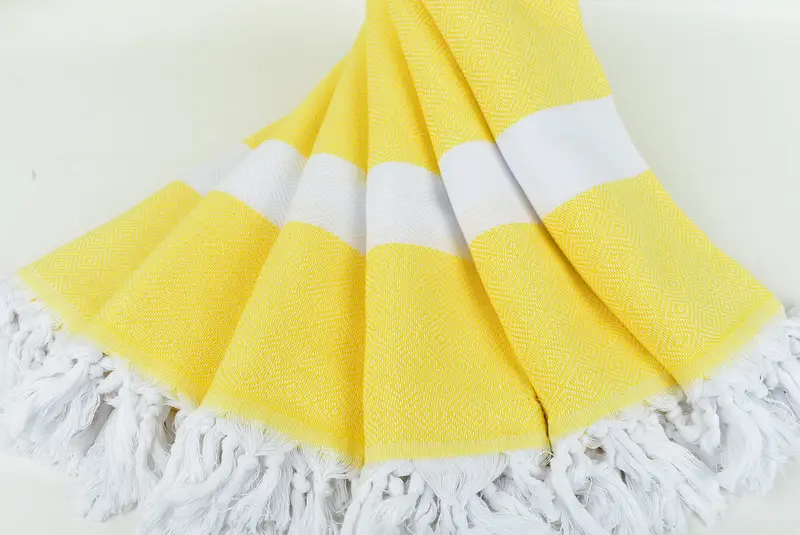 Turkish hand towel, Turkish fouta towel for outdoor use, Gift For Mom, Personalized Gifts, 70x40 Cotton Diamond Towel, Bridesmaid Gift Towel - 4