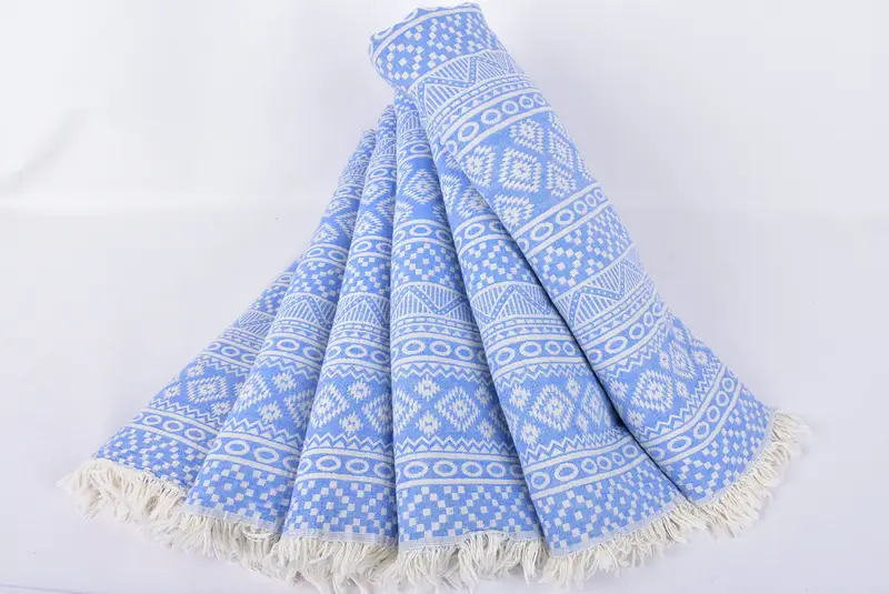Bachelorette Party Gift, Beach Bachelorette Party Decorations, 68x36 Cotton Geometric Towel, Bachelorette Favor, Hammam towel, Custom Wedding Gift - 5