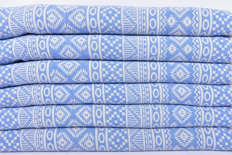 Bachelorette Party Gift, Beach Bachelorette Party Decorations, 68x36 Cotton Geometric Towel, Bachelorette Favor, Hammam towel, Custom Wedding Gift - 2