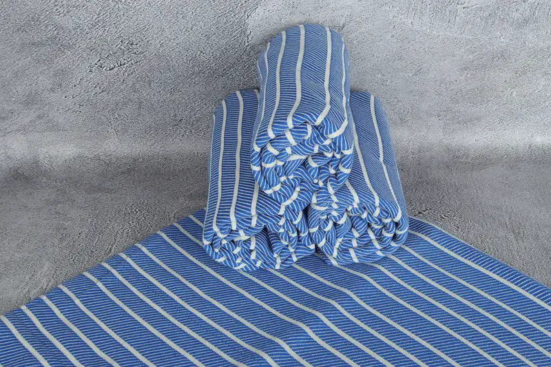 Turkish hand towel, Wedding For Favor, Valentines Day Gift For Her, Quick-Dry Beach Towel, Bath towel, Turkish Towel Set, 70x40 Bamboo Striped Towel - 7