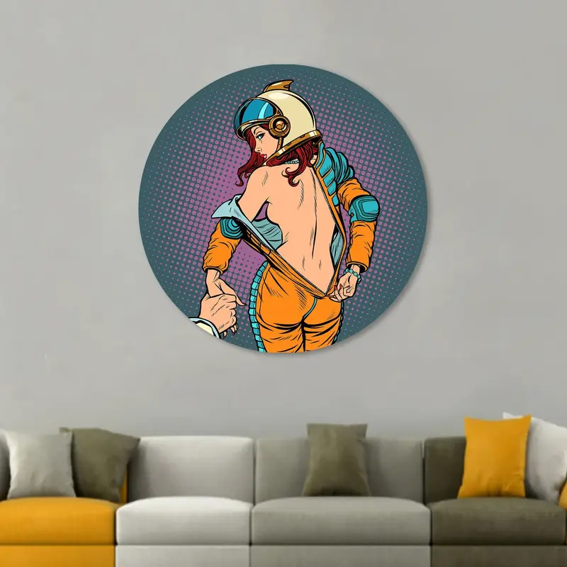 Sensual Abstract Woman Sexy Pop Art Canvas Print