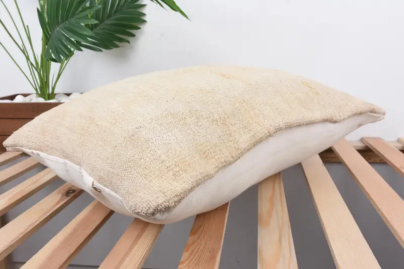 16x24 Beige Cushion Case, Kilim Pillow, Aztec Cushion Case, Turkish Pillow, Car Cushion, Kilim Cushion Sham, Patio Pillow, Pillow Sham - 6