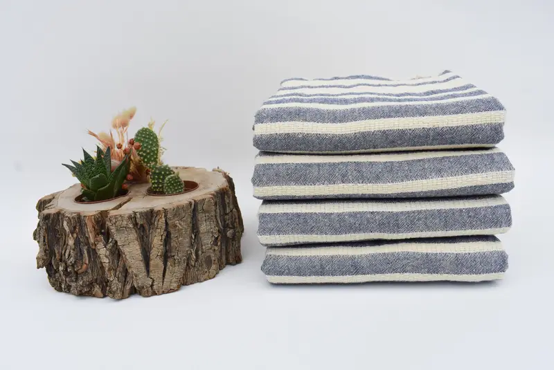 House Warming Gift, Luxury towel, Personalized Wedding Gift, Fringed Turkish towel for poolside, Best Beach Towel, 70x34 Cotton Striped Towel - 3