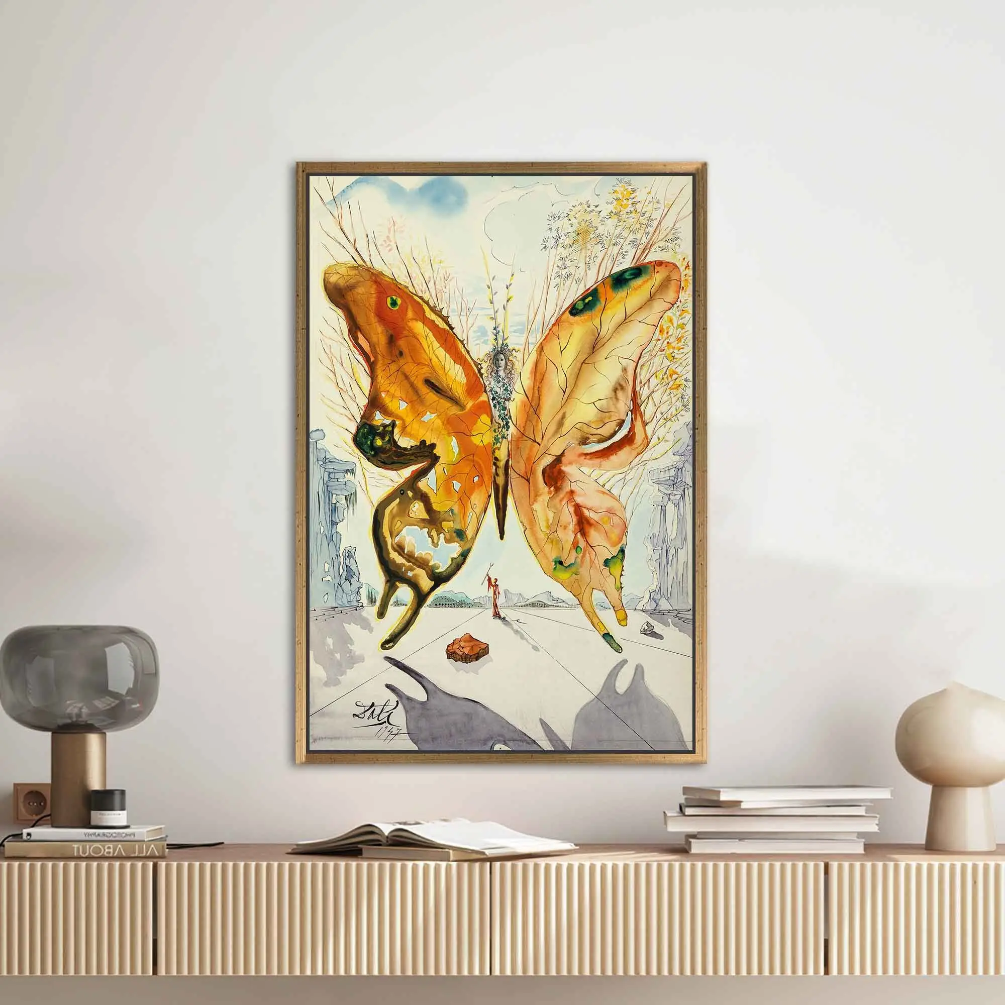 Salvador Dali Venus Butterfly Canvas Print - Elegant Art - 1