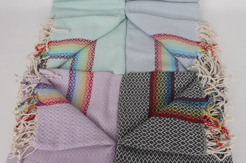 Summer Towel, Guest Towel, Bridal Party Gifts, 70x40 Cotton Diamond Towel, Absorbent towel, Spa Towel, Monogram Beach Towel, Sand-resistant towel - 4