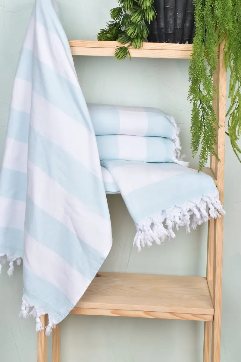 Custom Gift, 64x36 Cotton Striped Terry Towel, Anniversary Gift For Her, Handmade Gift, Wedding Favors, Handmade Turkish Towel, Bulk Order Towel - 6