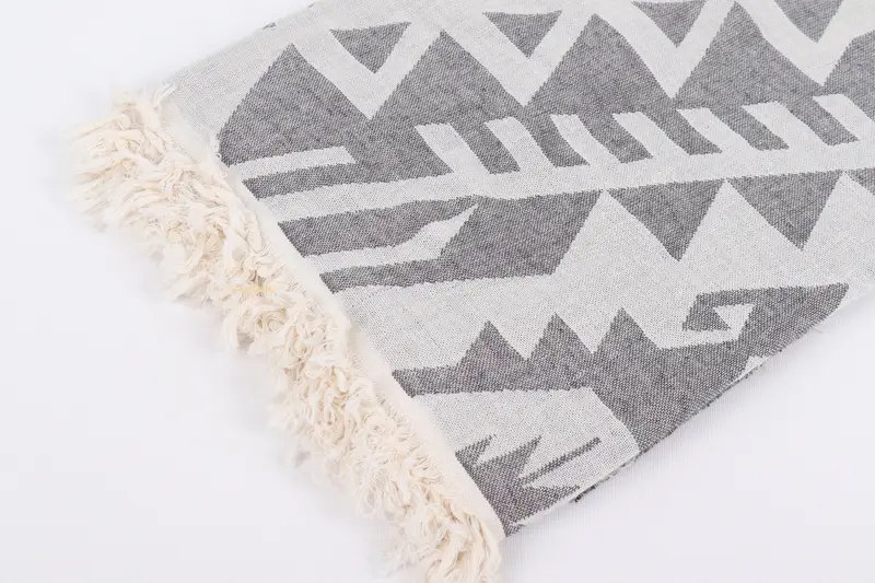 Spa Towel, 76x40 Cotton Geometric Towel, Lightweight towel, Monogrammed Beach Towel, Christmas Favors, Bridal Shower Favors, Organic Beach Towel - 8