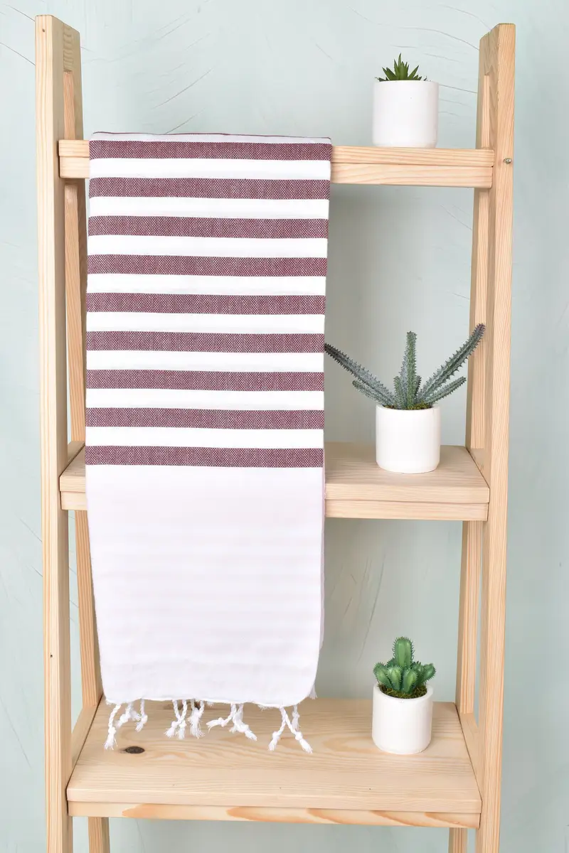 68x36 Cotton Striped Towel, Peshtemal Towel USA, Turkish beach towel, Bachelorette Party Favors, Gift For Bride, Personalized Beach Towel - 8