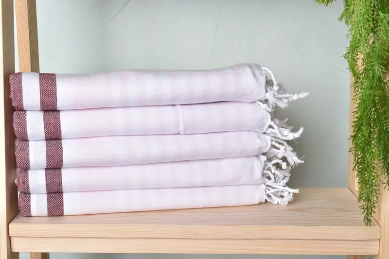 68x36 Cotton Striped Towel, Peshtemal Towel USA, Turkish beach towel, Bachelorette Party Favors, Gift For Bride, Personalized Beach Towel - 2